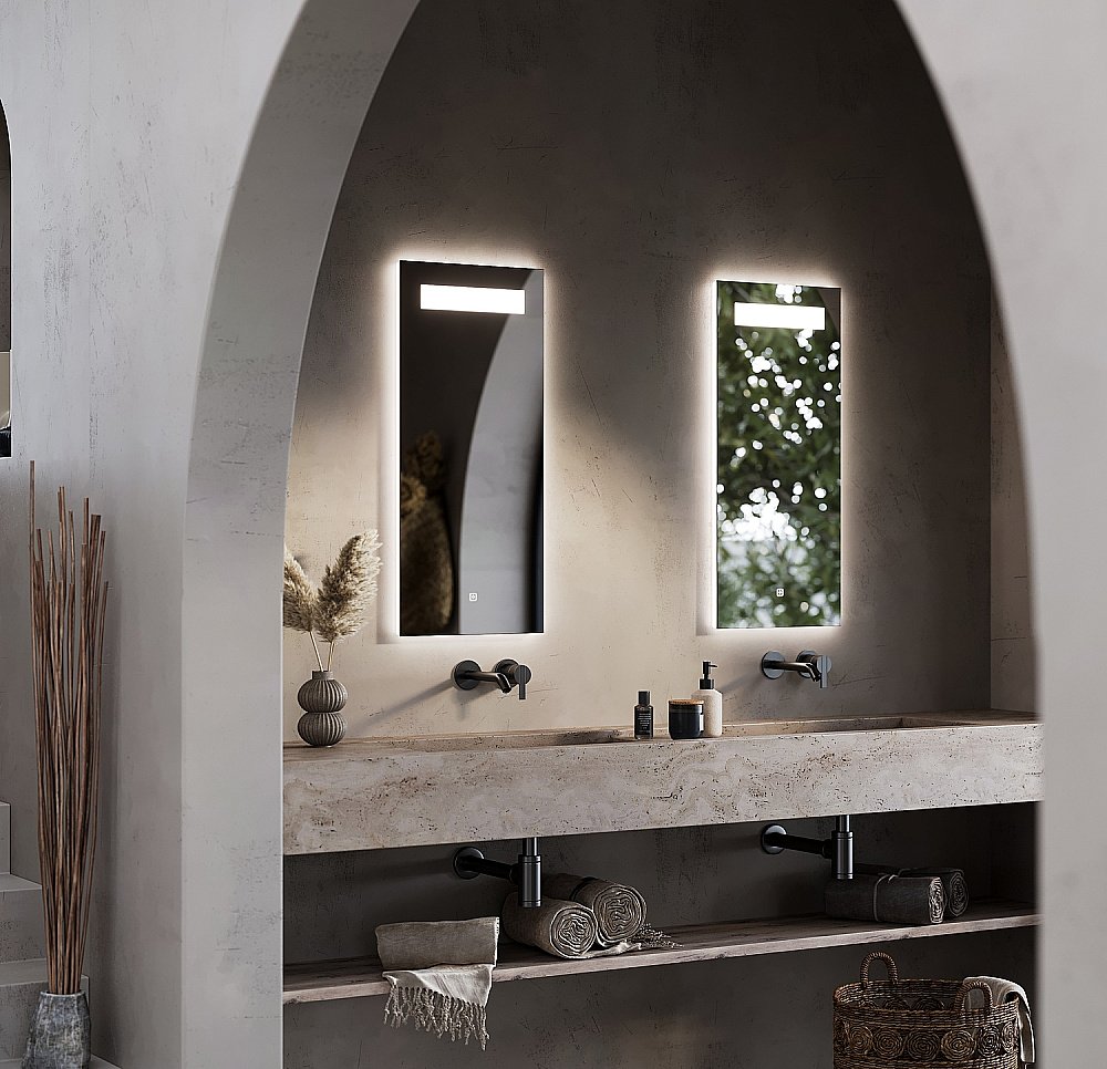 Зеркало Sancos Solo SL35 35х80 в ванную от интернет-магазине сантехники Sanbest