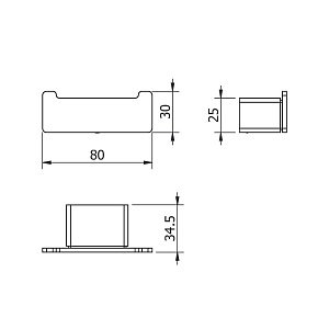 Крючок Langberger Vico 11332A купить в интернет-магазине сантехники Sanbest