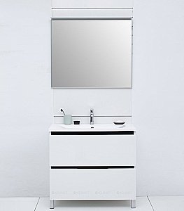 Зеркало De Aqua Сильвер 261664 80 серебро в ванную от интернет-магазине сантехники Sanbest