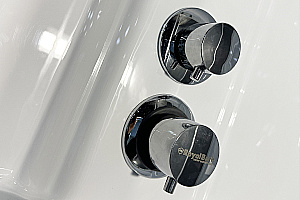 Душевая кабина Royal Bath RB 90HP1-T 90x90 стекло прозрачное/профиль белый купить в интернет-магазине Sanbest