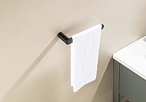 Полотенцедержатель Aquatek Лира AQ4419MB 23 черный матовый купить в интернет-магазине сантехники Sanbest