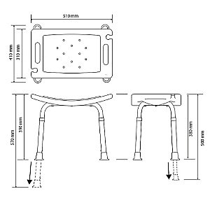 Сидeнье для душа Bemeta Help 353125043 белое купить в интернет-магазине сантехники Sanbest