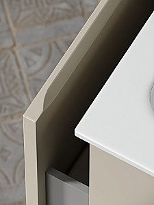 Тумба с раковиной Sancos Very VR100LCE + CN7014 100 для ванной в интернет-магазине Sanbest