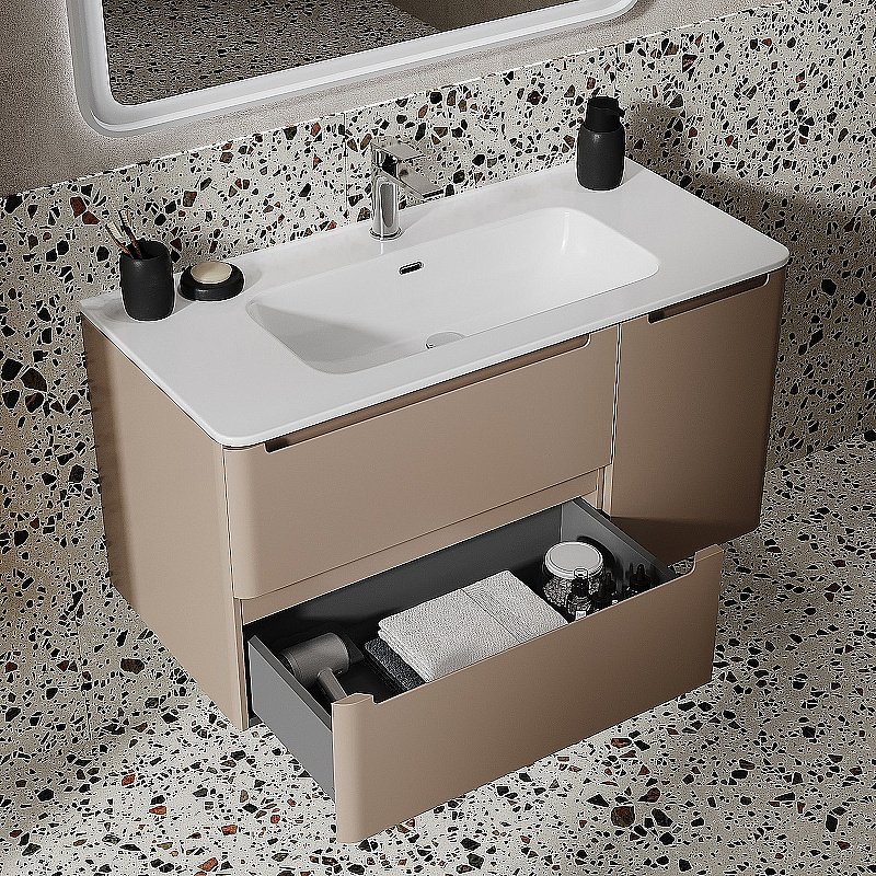 Тумба с раковиной Iddis Edifice 100 EDI10C0i95K капучино для ванной в интернет-магазине Sanbest