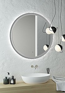 Зеркало Art&Max NAPOLI AM-Nap-600-DS-F-Grey в ванную от интернет-магазине сантехники Sanbest