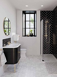 Унитаз Burlington P2 GOLD с низким бачком 51 золото купить в интернет-магазине Sanbest