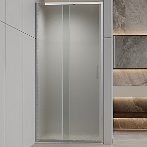 Душевая дверь Vincea Rapid-N 110-120 VDS-3RN11/12MT стекло текстурное/профиль хром купить в интернет-магазине Sanbest