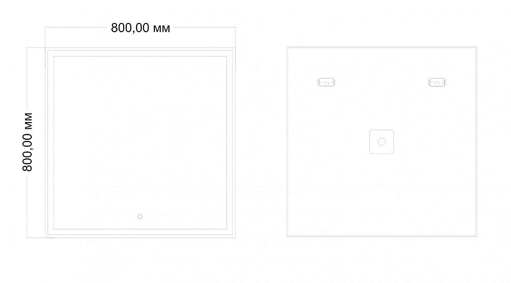 Зеркало Art&Max ZOE AM-Zoe-800-800-DS-F в ванную от интернет-магазине сантехники Sanbest