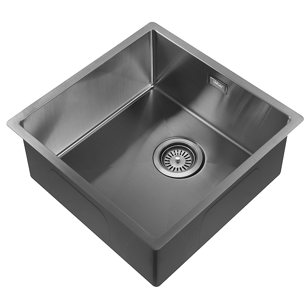 Кухонная мойка ABBER Wasser Kreis 44 AF2195GM оружейная сталь купить в интернет-магазине сантехники Sanbest