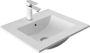 Раковина Aquanet Flat 330428 50 белая матовая купить в интернет-магазине Sanbest