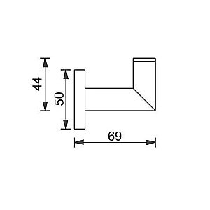 Крючок Aquanet 3682 купить в интернет-магазине сантехники Sanbest