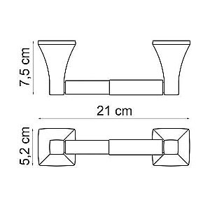 Держатель туалетной бумаги WasserKRAFT Wern K-2522 купить в интернет-магазине сантехники Sanbest