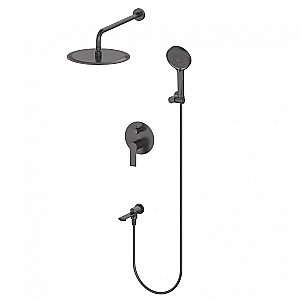 Душевая система встраиваемая WONZON & WOGHAND BRILLIANT, Черный матовый (WW-88939079-MB) купить в интернет-магазине сантехники Sanbest