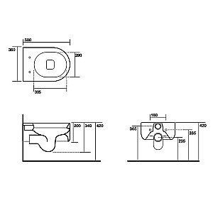 Унитаз подвесной Kerasan Flo 311501 Белый купить в интернет-магазине Sanbest