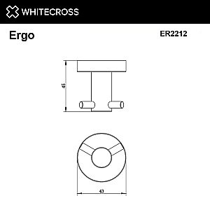 Крючок WhiteCross Ergo ER2212CR хром купить в интернет-магазине сантехники Sanbest