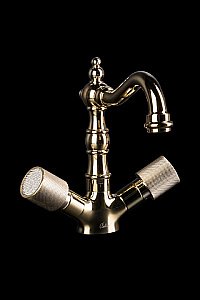 Смеситель для раковины Boheme Royal Cristal 292-Royal/CRST золото/Swarovski купить в интернет-магазине сантехники Sanbest