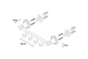 Крючок FIXSEN BEST FX-71605-4 купить в интернет-магазине сантехники Sanbest