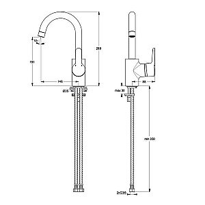 Смеситель для раковины Ideal Standard CONNECT BLUE B9933AA купить в интернет-магазине сантехники Sanbest