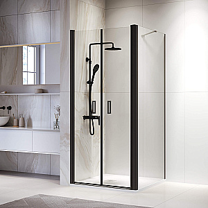 Душевой уголок RGW Passage PA-134B (PA-104B + Z-050-2B + O-204B) 060814477-14 70x70 стекло прозрачное/профиль черный купить в интернет-магазине Sanbest