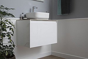 Тумба с раковиной Aquanet Nova Lite 242275 75 белый для ванной в интернет-магазине Sanbest