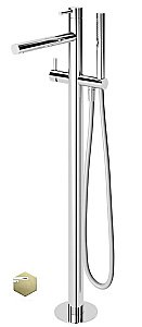 Смеситель напольный для ванны и душа Cezares LEAF-VDP-L-SR Sunrise купить в интернет-магазине сантехники Sanbest