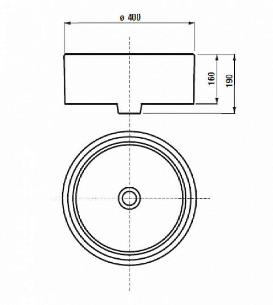 Раковина накладная Акватон Mila 40 732700C000 белая купить в интернет-магазине Sanbest