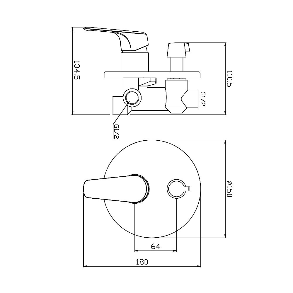 Смеситель для ванны Olive's EVORA 33140EV хром купить в интернет-магазине сантехники Sanbest