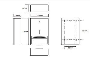 Диспенсер для бумажных полотенец Bemeta Hotel 101003255 нержавеющая сталь матовая купить в интернет-магазине сантехники Sanbest
