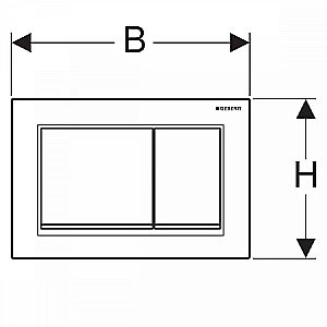 Кнопка для инсталляции Geberit Omega 30 115.080.JQ.1 купить в интернет-магазине сантехники Sanbest