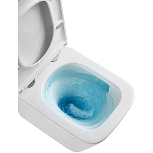 Унитаз подвесной beWash Schutz BKWHT002525 белый, безободковый, с крышкой микролифт, слив торнадо купить в интернет-магазине Sanbest