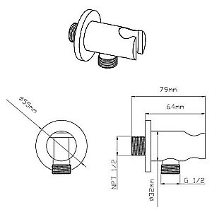 Душевая система Vincea Inspire VSFW-3I21T2MB черная матовая купить в интернет-магазине сантехники Sanbest