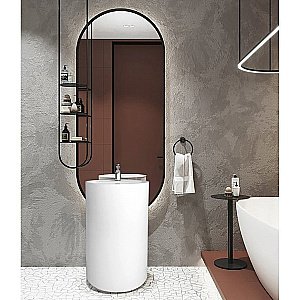 Раковина напольная NT Bagno Lodi 48 NT607 белая матовая купить в интернет-магазине Sanbest