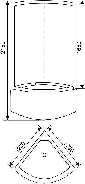 Душевая кабина ARCUS AS-114G купить в интернет-магазине Sanbest