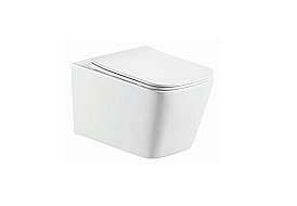 Унитаз подвесной Aquatek Либра AQ0530-00 белый, с крышкой микролифт, безободковый купить в интернет-магазине Sanbest