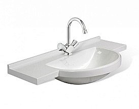 Раковина Эстет KUBA silk 90 ФР-00014941 белая матовая купить в интернет-магазине Sanbest