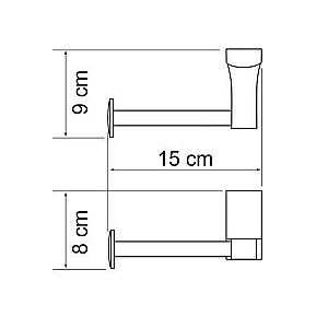 Держатель туалетной бумаги WasserKRAFT Leine К-5096 купить в интернет-магазине сантехники Sanbest