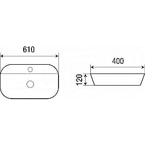 Накладная раковина WeltWasser WW ELBACH 2203 61 белая купить в интернет-магазине Sanbest