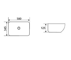 Раковина накладная CeramaLux N 58 78494 белая купить в интернет-магазине Sanbest