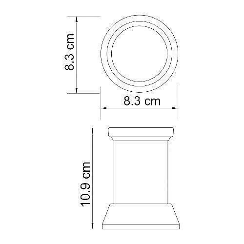 Стакан для зубных щеток WasserKRAFT Isar K-2328 купить в интернет-магазине сантехники Sanbest