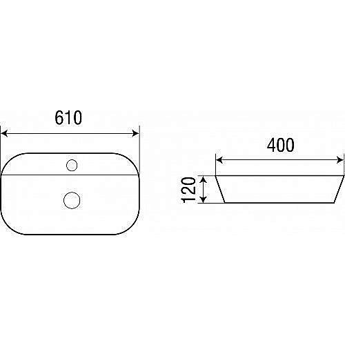 Накладная раковина WeltWasser WW ELBACH 2203 61 белая купить в интернет-магазине Sanbest