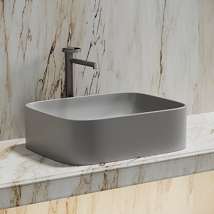 Раковина Ceramica Nova Element 50 CN6052MSG серая матовая купить в интернет-магазине Sanbest