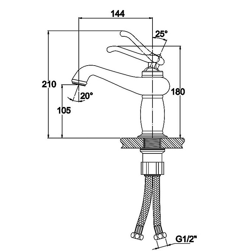 Смеситель для раковины Kaiser Logo 47711 купить в интернет-магазине сантехники Sanbest