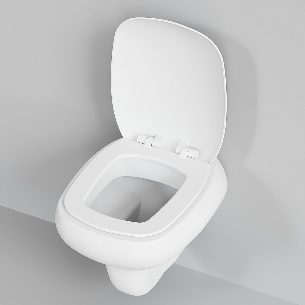 Унитаз подвесной Ambassador Diamond 123T20101R безободковый, белый матовый купить в интернет-магазине Sanbest