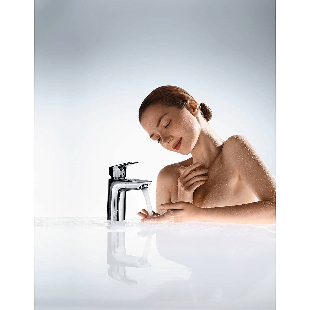 Смеситель для раковины Hansgrohe Logis 71102000 хром купить в интернет-магазине сантехники Sanbest