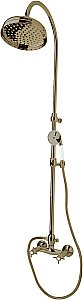 Душевая система Cezares LORD-CD-02-Bi бронза/ручки белые купить в интернет-магазине сантехники Sanbest