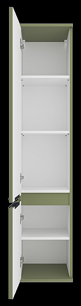 Пенал подвесной Misty Enfida 35 ENF-05035-0801L зеленый для ванной в интернет-магазине сантехники Sanbest