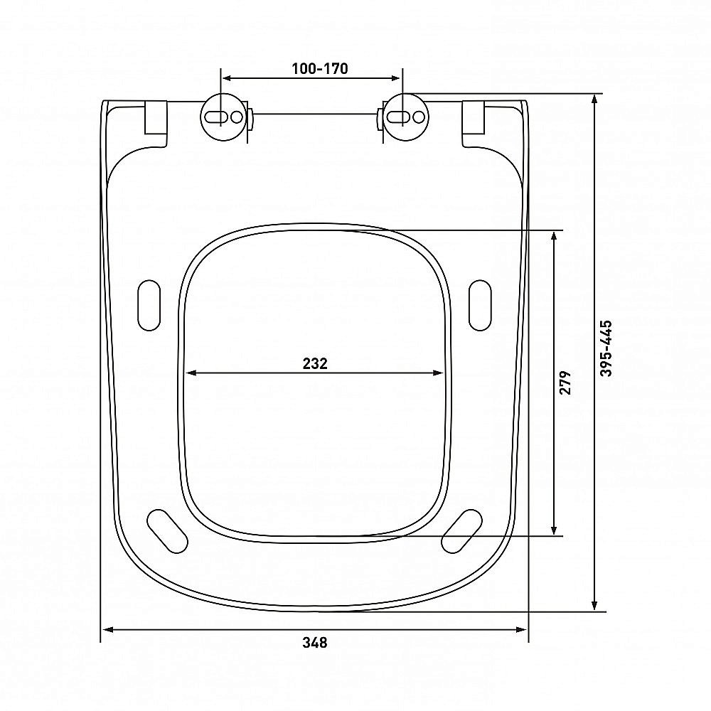 Унитаз подвесной  BERGES QUATTRO S 082149 безободковый, с крышкой микролифт купить в интернет-магазине Sanbest