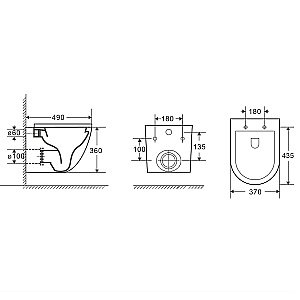 Унитаз с инсталляцией WeltWasser BAMBERG 525+MERZBACH 043 MT-WT+BAMBERG CR белый матовый/кнопка хром, безободковый, с крышкой микролифт, слив торнадо купить в интернет-магазине Sanbest