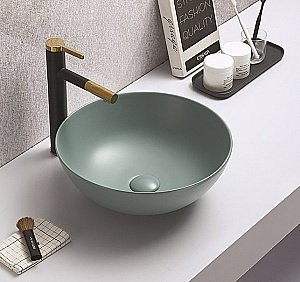 Раковина накладная CeramaLux NC 41,5 104MLG-6 зеленая купить в интернет-магазине Sanbest