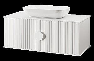 Тумба с раковиной Misty RICHARD 06105-01-01 105 белая для ванной в интернет-магазине Sanbest